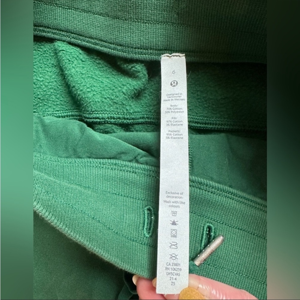 Lululemon Scuba High Rise Joggers Green Sweatpants